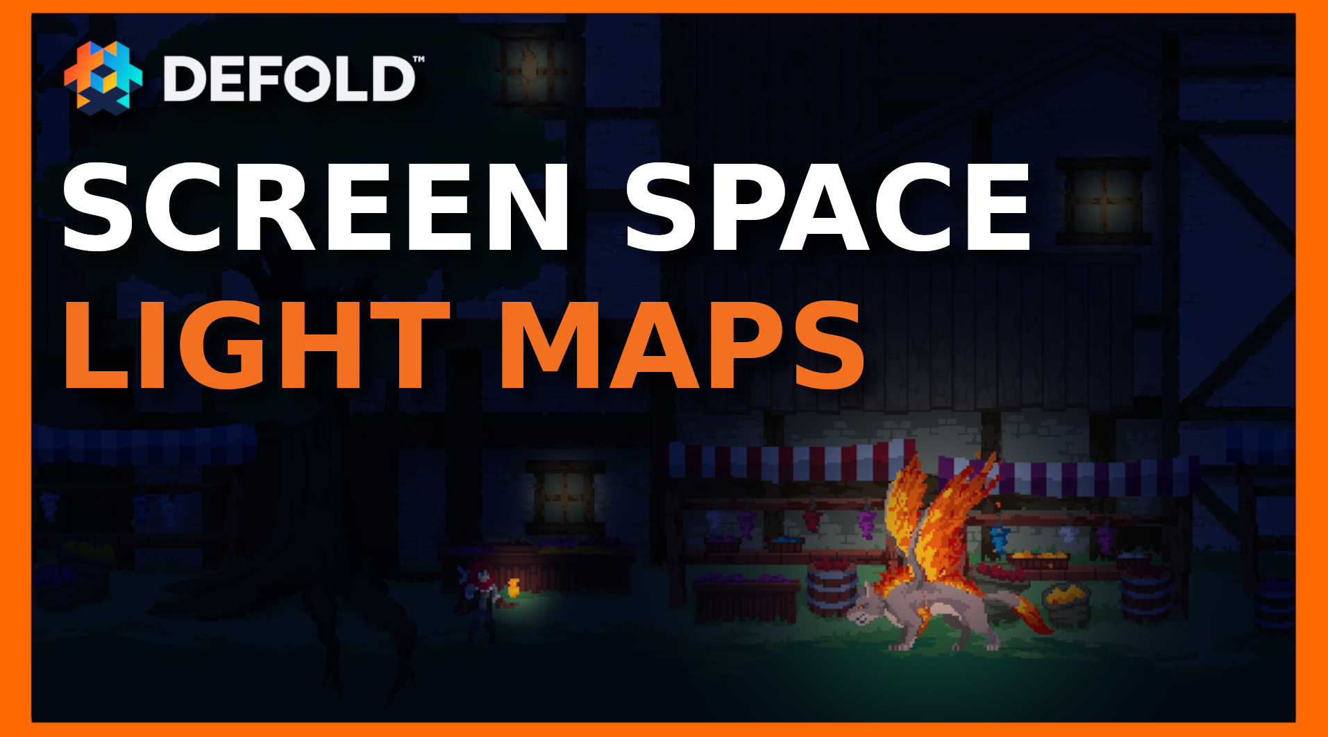 Screen Space Lightmaps - video tutorial on YouTube exaplining how to create simple lighting and how to add lights to Defold game project.